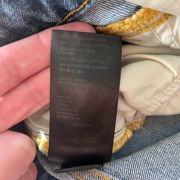 Pilcro Anthropologie Blue Skinny Distressed Jeans, 27 - Picture 8 of 10